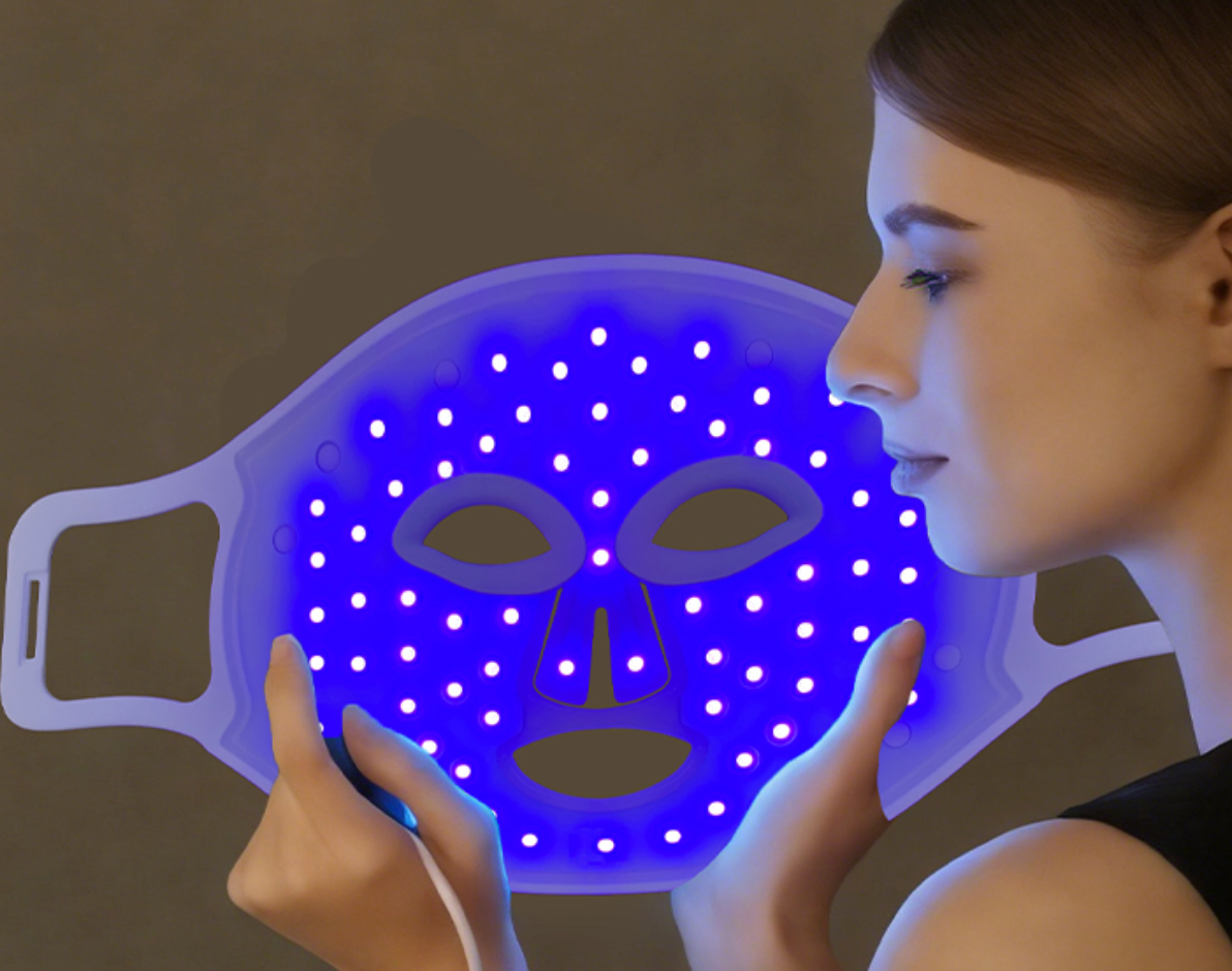 Máscara Facial LED de Terapia de Luz Roja