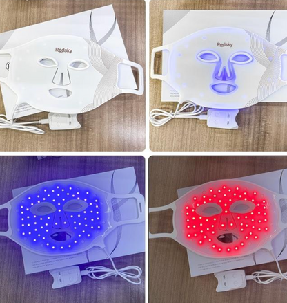 Máscara Facial LED de Terapia de Luz Roja