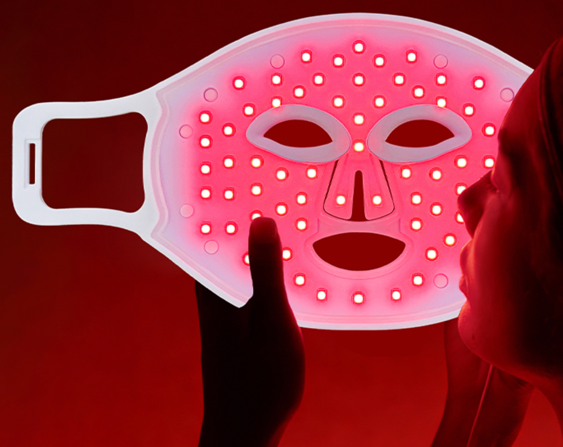 Máscara Facial LED de Terapia de Luz Roja