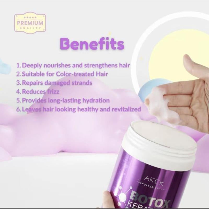 AKCK Keratin Hair Mask 1000ml for Hair Repair and Care
